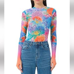 AFRM ZADIE TOP NEON BOTANICAL
